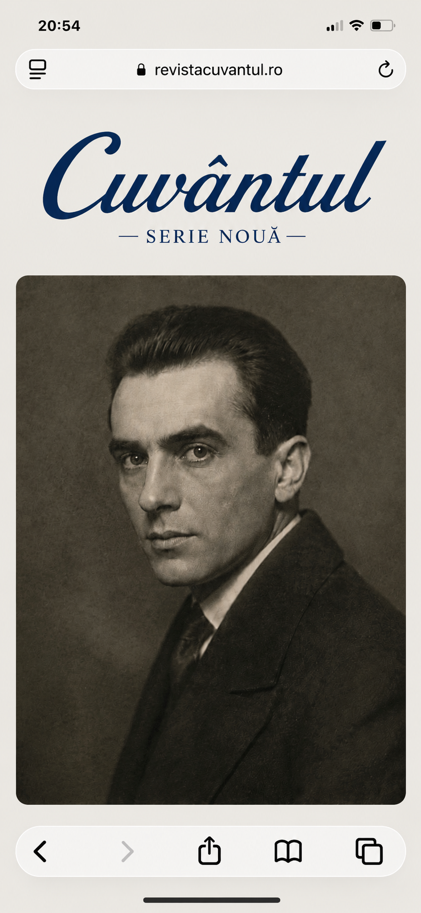 Portretul prezentat de Revista Cuvantul